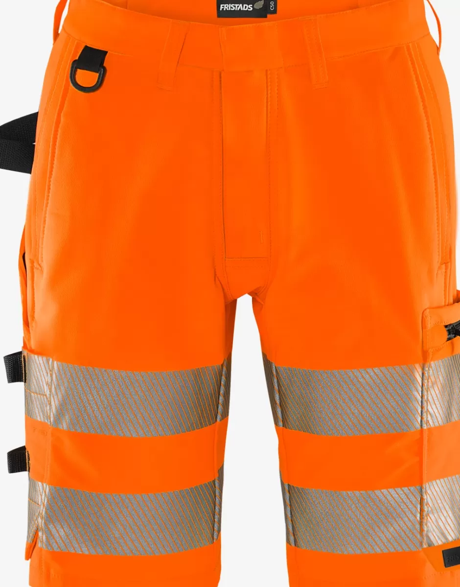 Fristads High Vis Green Stretch Korte Broek Klasse 2 2648 GSTP<Heren Korte Broek | Korte Broek
