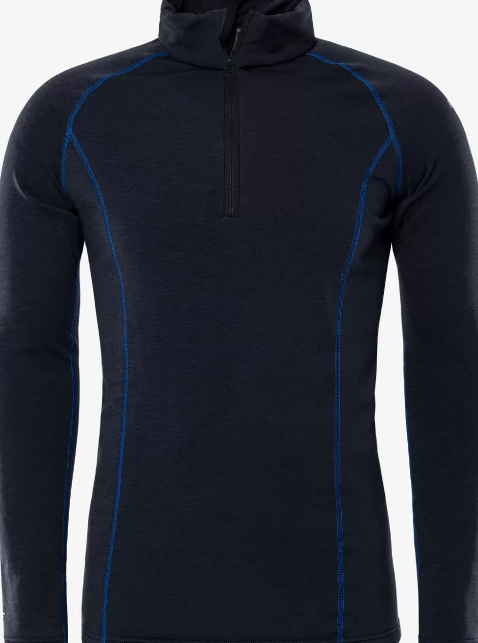 Fristads Polartec® T-shirt Lange Mouwen Met Korte Rits 7078 PT<Heren Basislaag | Basislaag Tops